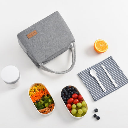 Lunch Lunar Bag Aluminum Film Thickening Large Capacity Portable Lunch Box, Size: Large(Grey)-garmade.com