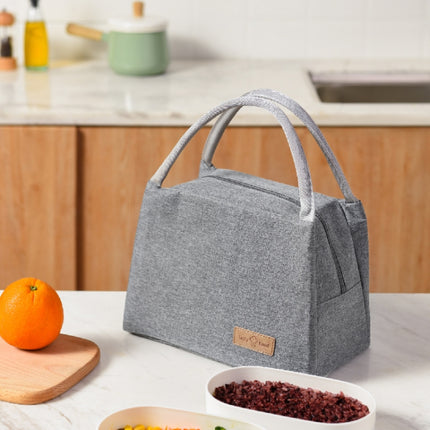 Lunch Lunar Bag Aluminum Film Thickening Large Capacity Portable Lunch Box, Size: Small(Grey)-garmade.com
