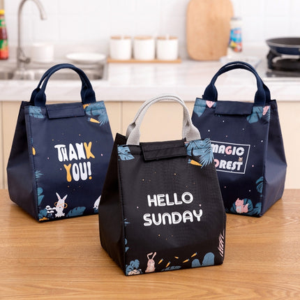 3 PCS Thickened Portable Heat Preservation And Fresh-Keeping Lunch Bag Outdoor Picnic Heat Preservation Bag(Cat)-garmade.com