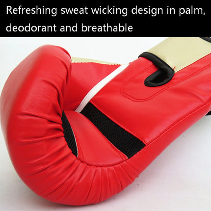 QUANSHENG QS19 Letter Pattern Boxing Training Gloves Sanda Fight Gloves, Size: Adult Type(Red)-garmade.com