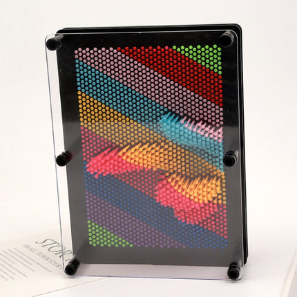 Colorful Handprint Needle Painting 3D Stereo Hand Makrolon Needle, Size: Medium 17.5 x 12.5cm(Black Frame)-garmade.com