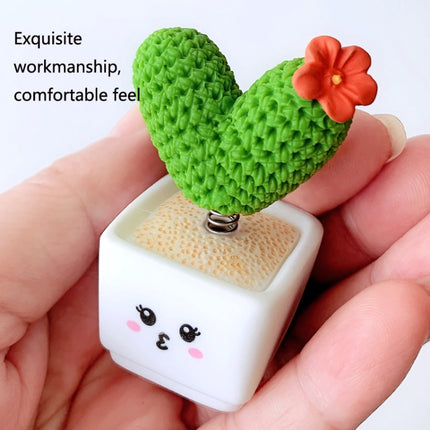 Small Fresh Cactus Ornaments Resin Plants Small Potted Car Ornaments(Fairy Column (High 3.8cm))-garmade.com