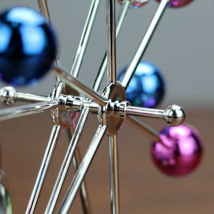 H010 Colorful Ball Ferris Wheel Perpetual Motion Device Eternal Celestial Model Wobbler Home Decoration Magnetic Ornaments, Style: Battery-garmade.com