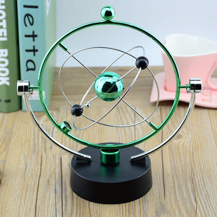 H004 Earth Permanent Meter Universe Galaxy Mechanism Rock Magnetic Electric Rotating Ornament(Green)-garmade.com