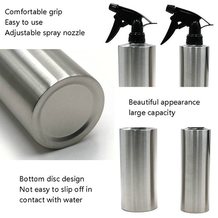 304 Stainless Steel Sprinkle Watering Can Pouring Flower Bottle, Specification: 350ml-garmade.com