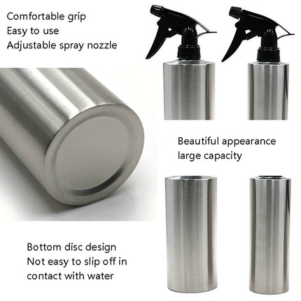 304 Stainless Steel Sprinkle Watering Can Pouring Flower Bottle, Specification: 550ml-garmade.com