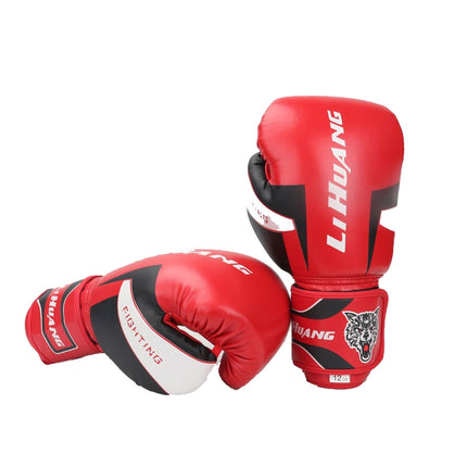 LIHUANG S1 Fitness Boxing Gloves Adult Sanda Training Gloves, Size: 6oz(Red)-garmade.com