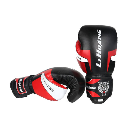 LIHUANG S1 Fitness Boxing Gloves Adult Sanda Training Gloves, Size: 6oz(Black)-garmade.com