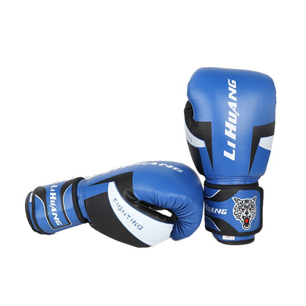 LIHUANG S1 Fitness Boxing Gloves Adult Sanda Training Gloves, Size: 8oz(Blue)-garmade.com