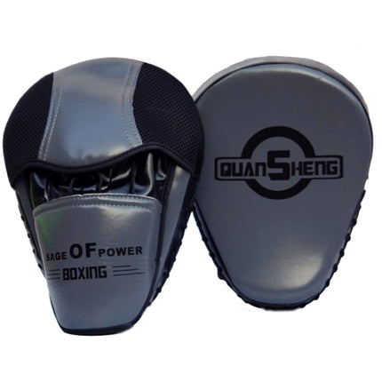 QUANSHENG HSG-20 Arc Boxing Hand Target Sanda Fighting Training Target(Fluorescent Gray)-garmade.com