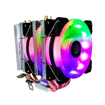 COOL STORM CT-4U-9cm Heat Pipe Dual-Tower CPU Radiator Copper Pipe 9 Cm Fan For Intel/AMD Platform Specification： Aurora Double Fan 3 Line-garmade.com
