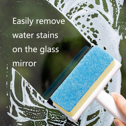 Bathroom Wall Cleaning Brush Household Window Glass Mirror Wiper(White)-garmade.com