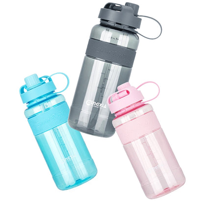 MINGXIA MXCP05 Large Capacity Plastic Water Cup With Straw Outdoor Portable Sports Kettle, Colour: Gray 2000ml-garmade.com