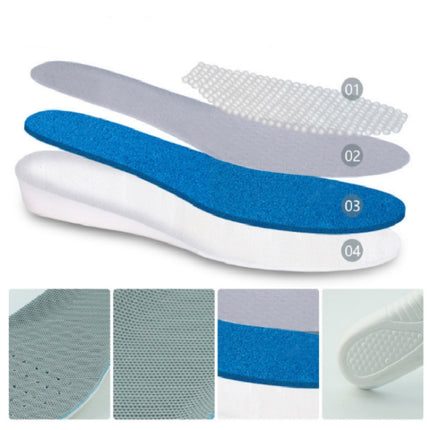 Men and Women Casual EVA Breathable Sports Invisible Heightened Insole, Height:1.5cm(36)-garmade.com