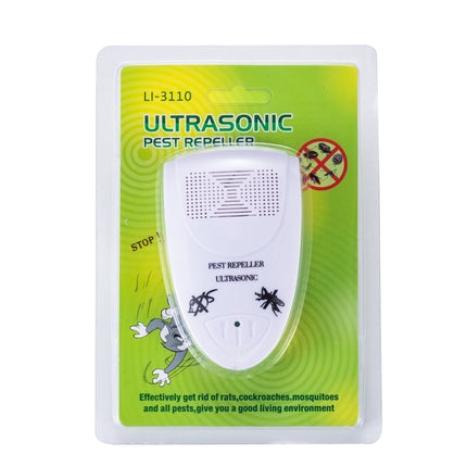Ultrasonic Electronic Mouse Repeller Household Intelligent Insect Repeller, EU Plug(White)-garmade.com