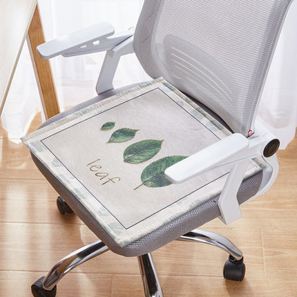 2 PCS Summer Breathable Cushion Office Seat Pad, Size: 45 x 45cm(Four Leaves)-garmade.com
