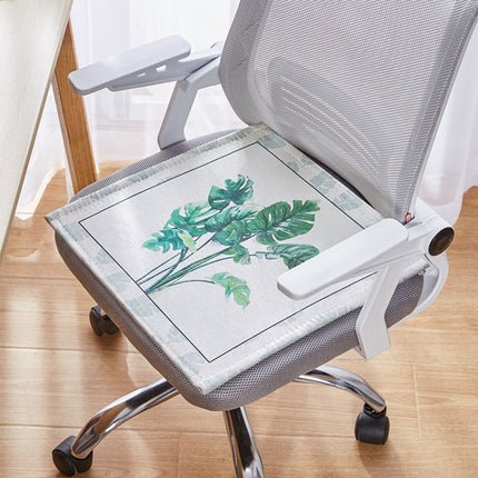 2 PCS Summer Breathable Cushion Office Seat Pad, Size: 45 x 45cm(Tropical Banana)-garmade.com