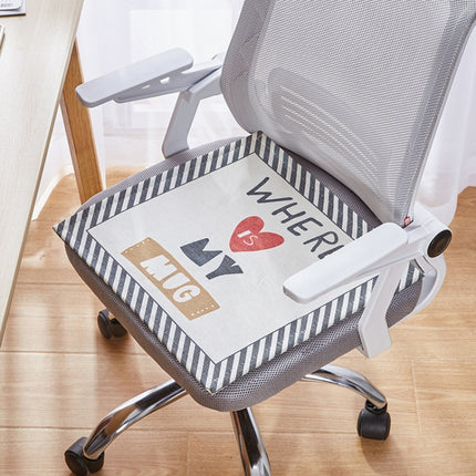 2 PCS Summer Breathable Cushion Office Seat Pad, Size: 45 x 45cm(Letters)-garmade.com
