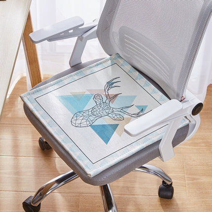 2 PCS Summer Breathable Cushion Office Seat Pad, Size: 45 x 45cm(Antler A)-garmade.com