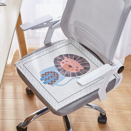 2 PCS Summer Breathable Cushion Office Seat Pad, Size: 50 x 50cm(Small Lion)-garmade.com