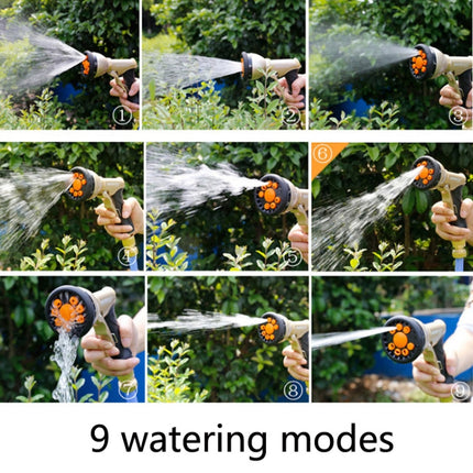 2068 Car Washing Telescopic Magic Hose Garden Watering Alloy Sprinkler, Style: 7.5m Set-garmade.com