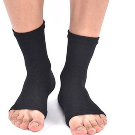 Foot Anti Fatigue Compression Foot Sleeve for Man and Women, Size:L/XL(Pure Black)-garmade.com