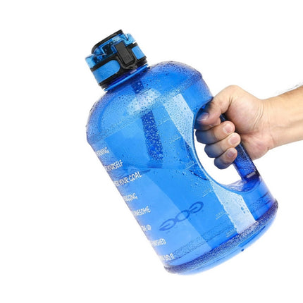 TT-T585 1 Gallon / 3.78L Sports Kettle Large Capacity Gradient Color Plastic Space Bottle, Colour: Blue-garmade.com