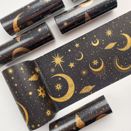 88988 Colorful Bronzing Washi Tape Starry Sky Hand Account Tape(Star Hot Stamping 5)-garmade.com