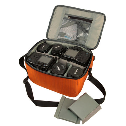 333 SLR Camera Storage Bag Digital Camera Photography Bag(Orange)-garmade.com