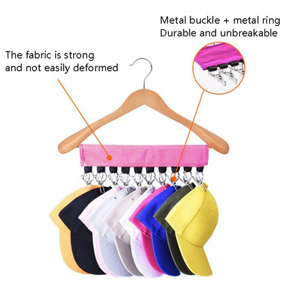 2 PCS Portable Fabric Coat Hanger Hat Self-Adhesive Clip Travel Clothes Socks Foldable Hanger, Specification: Flannel(Red Yellow Blue Green Random Delivery)-garmade.com