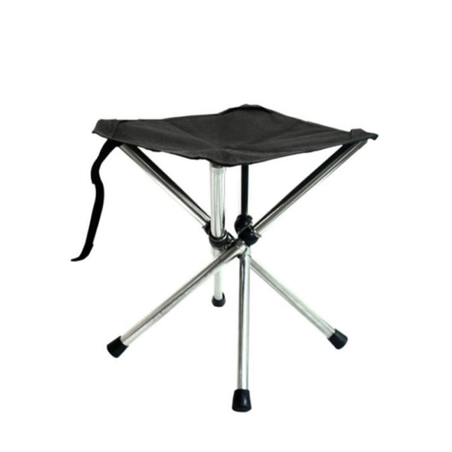 Outdoor Retractable Portable Stainless Steel Stool Camping Beach Fishing Folding Chair, Spec: S-garmade.com