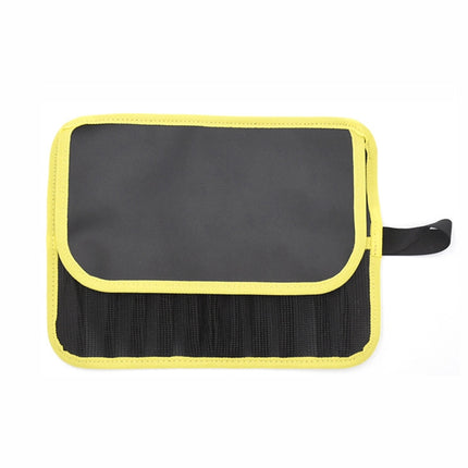 Road Sub-Bait Tool Bag Fishing Accessories Portable Storage Bag Waterproof Foldable Lead Fish Bag(Yellow Black)-garmade.com