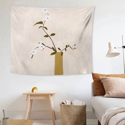 Fabric Tapestry Exaggerated Abstract Style Hanging Background Covering Cloth, Size: 200x150cm(Illustration 08)-garmade.com