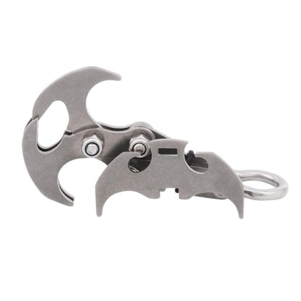 T-type Outdoor Rock Climbing Multi-function Stainless Steel Gravity Grapple, Size: 8.5 x 4.5cm-garmade.com