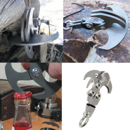 T-type Outdoor Rock Climbing Multi-function Stainless Steel Gravity Grapple, Size: 8.5 x 4.5cm-garmade.com