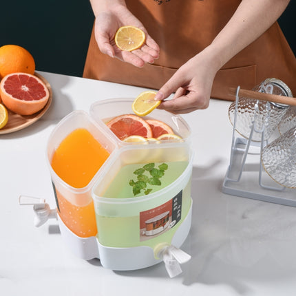 5.2L Three-Grid Rotating Cold Kettle Large-Capacity Compartments Fruit Teapot With Faucet Can Be Put In Refrigerator-garmade.com