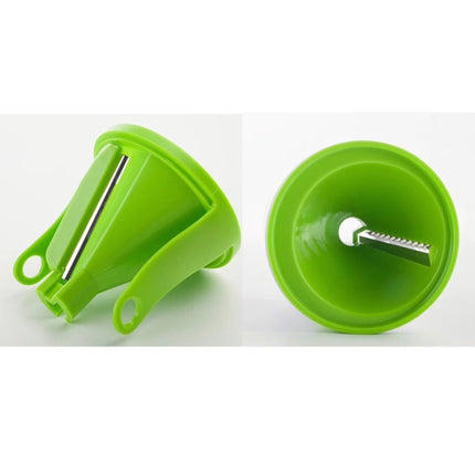 Kitchen Vegetable Cutter Multifunctional Three-In-One Vegetable Cutter Spiral Funnel Grater, Specification: 75x75x145mm-garmade.com