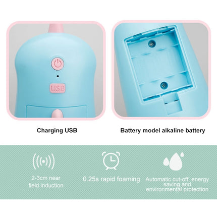Childlike Home Intelligent Sensor Contact-Free Soap Dispenser Automatic Hand Washing Machine, Specification: Gel Charging (Pink)-garmade.com