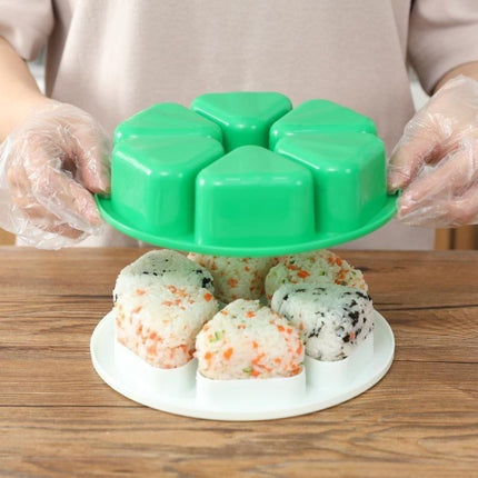 6 In 1 Sushi Triangle Rice Ball Bento Box Mould-garmade.com