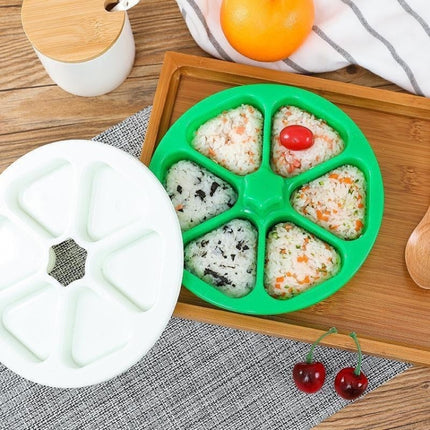 6 In 1 Sushi Triangle Rice Ball Bento Box Mould-garmade.com