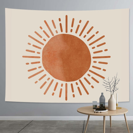 Thick Farbic Tapestry Exaggerated Abstract Style Home Decoration Hanging Background Covering Cloth, Size: 150x100cm(Sun Moon 04)-garmade.com