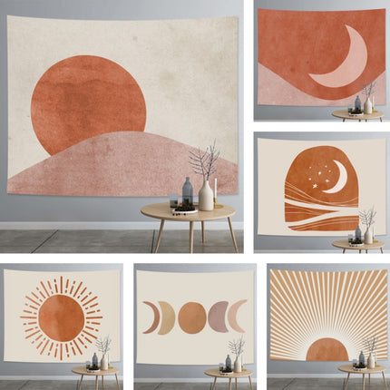 Thick Farbic Tapestry Exaggerated Abstract Style Home Decoration Hanging Background Covering Cloth, Size: 150x100cm(Sun Moon 05)-garmade.com