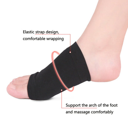 2 Pairs Elastic Bandage Bow Socks Flat Foot Sports Non-Slip SEBS Arch Orthotic Pad Breathable Hole Foot Heart Pad, Size: Free Size(Corrugated Khaki)-garmade.com