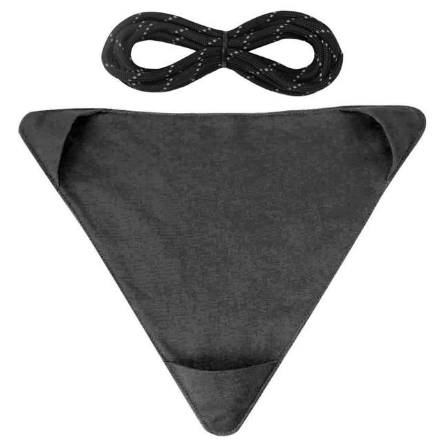 Outdoor Triangle Stool Camp Waterproof Canvas Portable DIY Chair Scorpion Fishing Stool(Black)-garmade.com