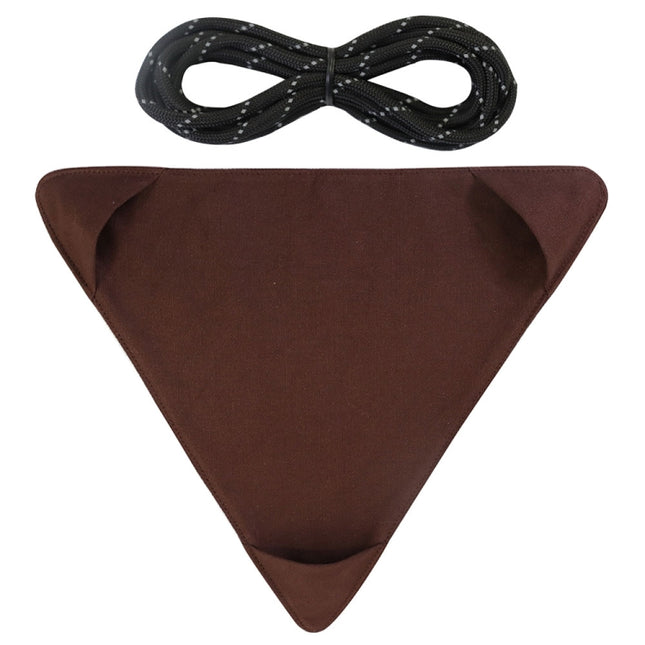 Outdoor Triangle Stool Camp Waterproof Canvas Portable DIY Chair Scorpion Fishing Stool(Brown)-garmade.com