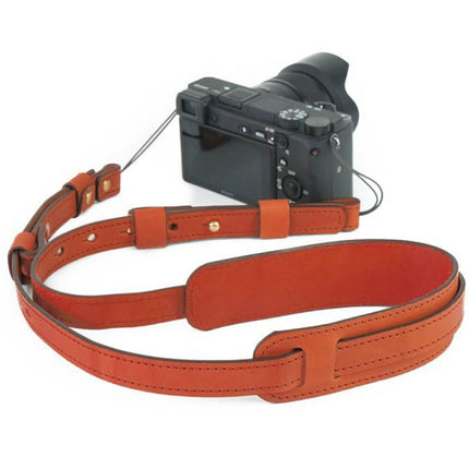 Cowhide Leather Camera Shoulder Hanging Neck Winding Strap-garmade.com