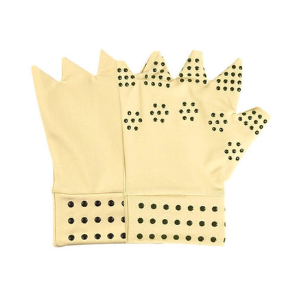 2 Pairs Dispensing Protective Gloves Fitness Riding Non-Slip Health Elastic Half-Finger Gloves, Size: Free Size(Skin Color)-garmade.com