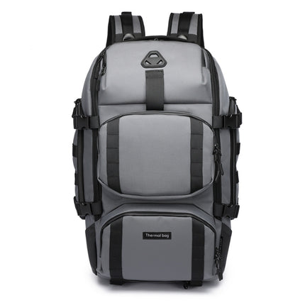 Ozuko 9386 Men Outdoor Multi-Function Travel Mountaineering Backpack(Grey)-garmade.com