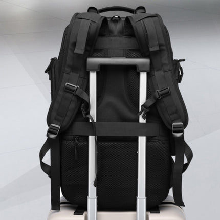 Ozuko 9386 Men Outdoor Multi-Function Travel Mountaineering Backpack(Grey)-garmade.com