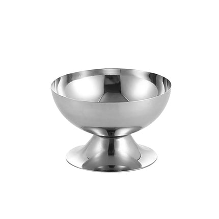 Stainless Steel Ice Cream Cup Ice Cream Goblet Bar Wine Glass, Specification： A Short-garmade.com